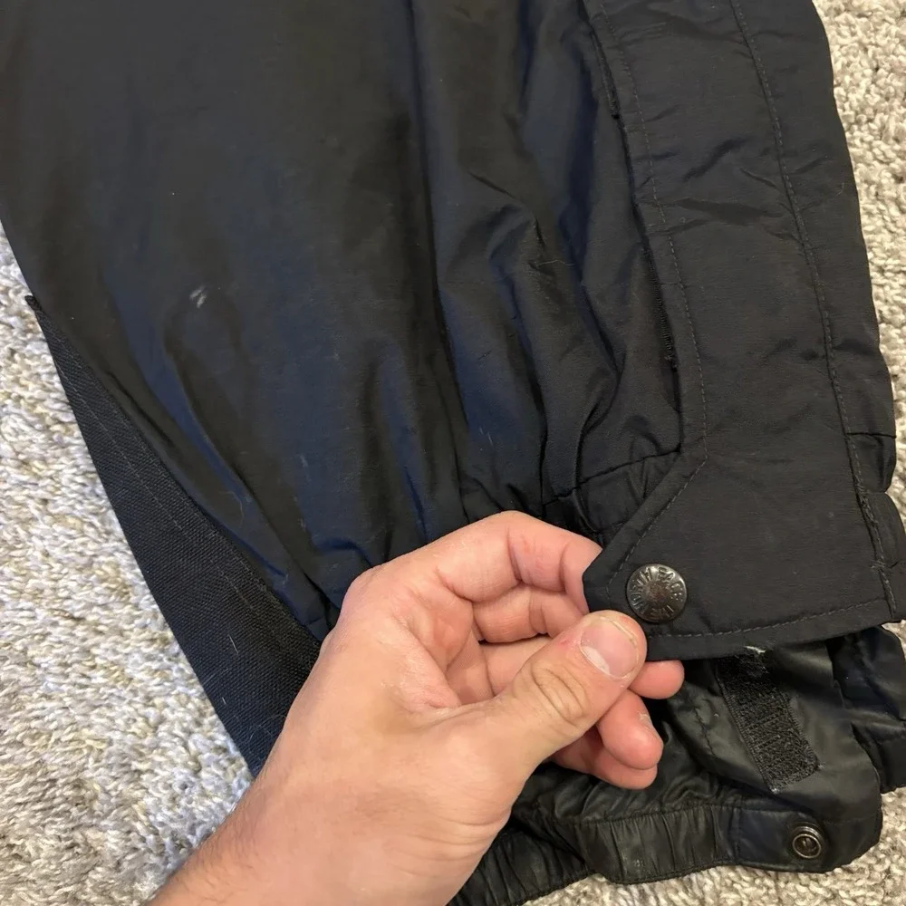 VINTAGE The North Face Black Pants Side Zip Off Mountain Outdoor Skiing M-XL Tag